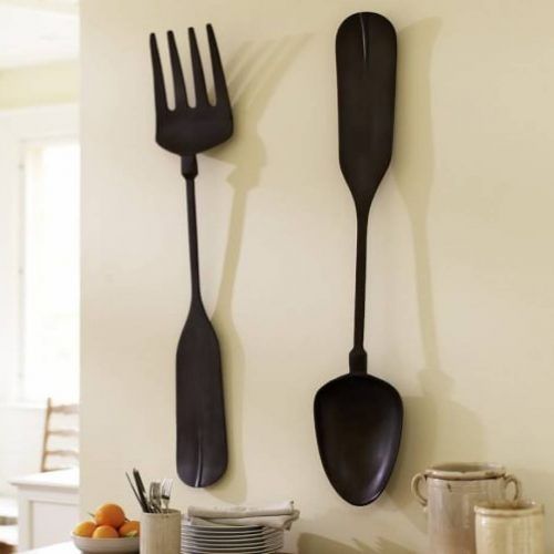 Giant Fork And Spoon Wall Art (Photo 16 of 25)