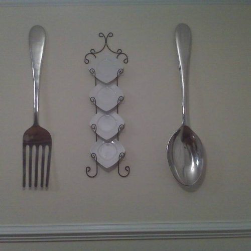 Big Spoon And Fork Decors (Photo 8 of 25)
