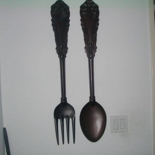 Giant Fork And Spoon Wall Art (Photo 14 of 25)