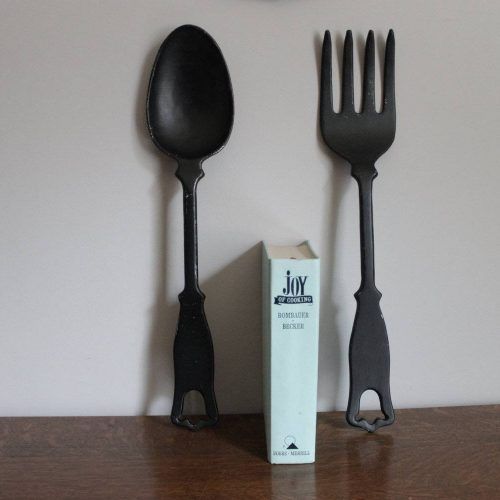 Big Spoon And Fork Decors (Photo 7 of 25)
