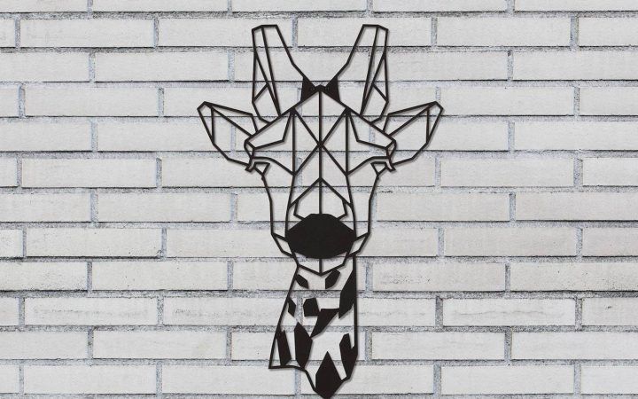 2024 Popular Giraffe Metal Wall Art