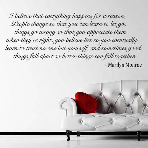 Marilyn Monroe Wall Art Quotes (Photo 5 of 25)