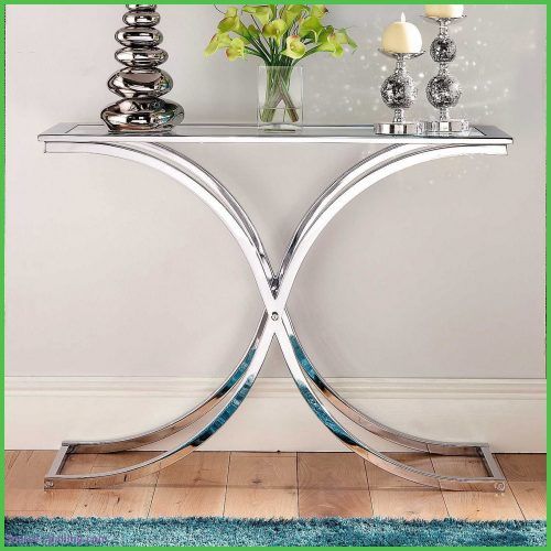 Polished Chrome Round Console Tables (Photo 14 of 20)