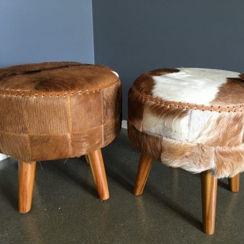 Stone Wool With Wooden Legs Ottomans (Photo 10 of 20)