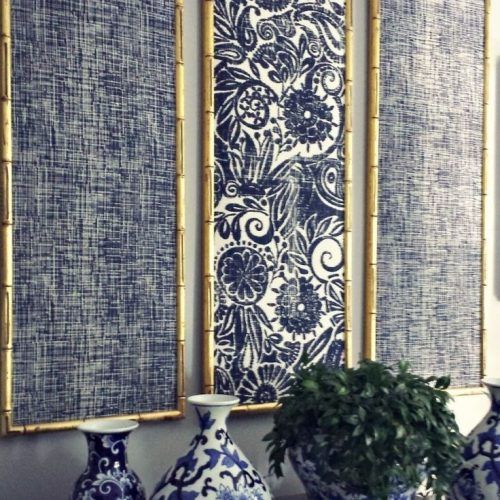 Asian Fabric Wall Art (Photo 2 of 15)
