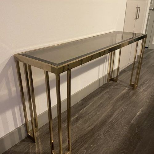 Metallic Gold Console Tables (Photo 16 of 20)