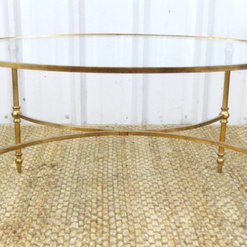 Glass And Gold Oval Console Tables (Photo 13 of 20)