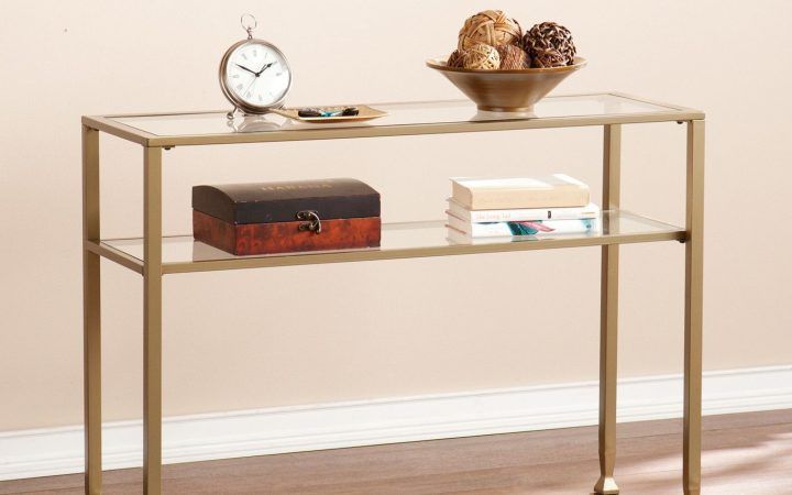 The Best Glass and Gold Oval Console Tables