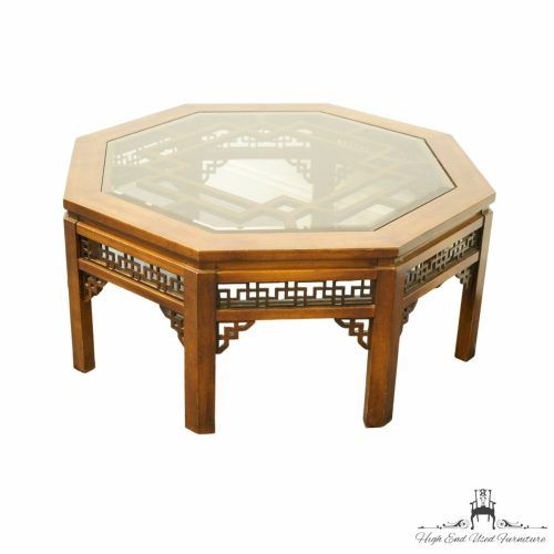Octagon Glass Top Coffee Tables (Photo 17 of 20)