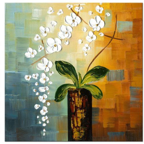 Abstract Floral Canvas Wall Art (Photo 12 of 20)