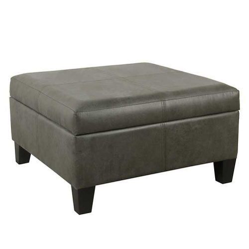 Gray Velvet Ottomans With Ample Storage (Photo 6 of 20)