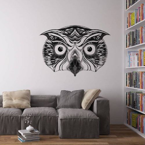 Owl Wall Art Stickers (Photo 3 of 15)