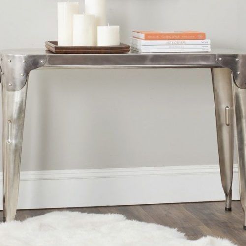 Metallic Silver Console Tables (Photo 8 of 20)