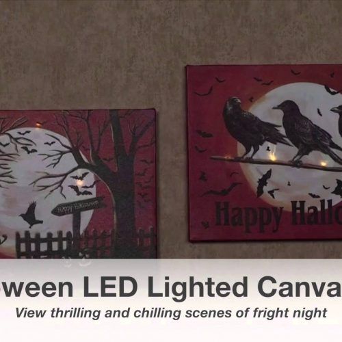 Halloween Led Canvas Wall Art (Photo 5 of 15)