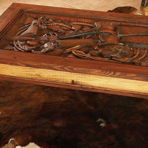 Wooden Hand Carved Coffee Tables (Photo 8 of 20)