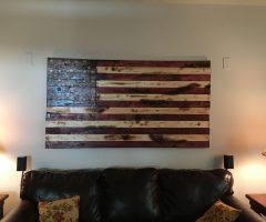 20 Collection of Rustic American Flag Wall Art