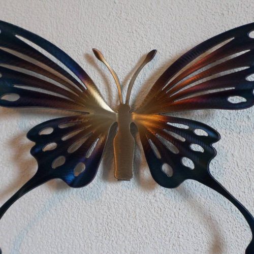 Butterflies Metal Wall Art (Photo 3 of 20)