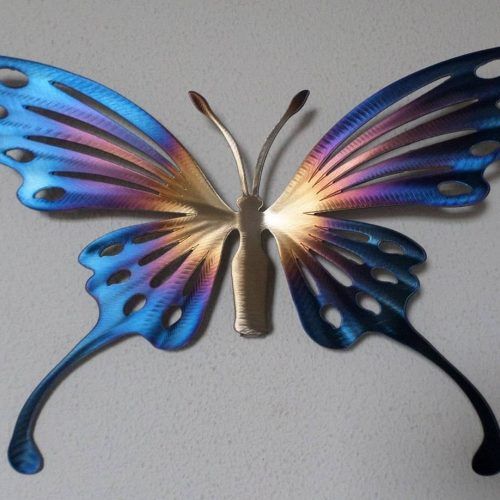 Butterflies Metal Wall Art (Photo 6 of 20)