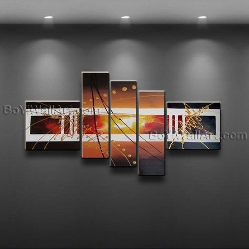 Modern Abstract Huge Oil Painting Wall Art (Photo 19 of 20)