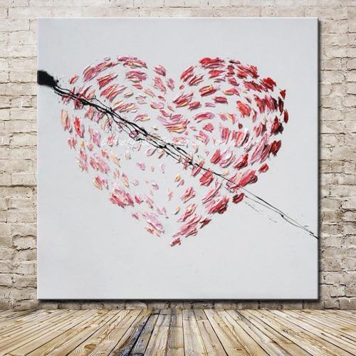 Abstract Heart Wall Art (Photo 12 of 20)