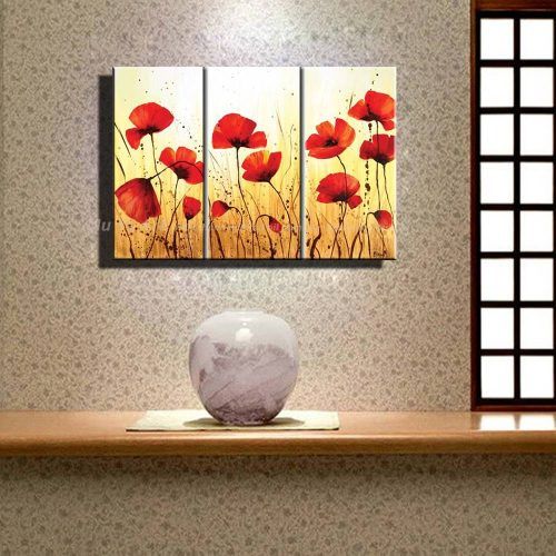Red Poppy Canvas Wall Art (Photo 20 of 20)
