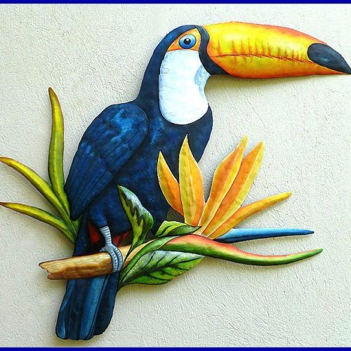 Parrot Tropical Wall Art (Photo 2 of 20)