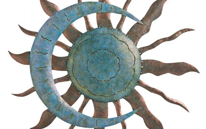 20 Inspirations Recycled Moon and Sun Wall Decor