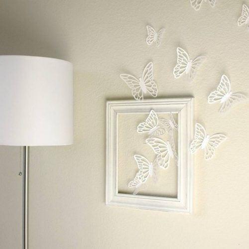 White 3D Butterfly Wall Art (Photo 15 of 20)