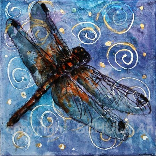 Dragonfly Painting Wall Art (Photo 20 of 20)
