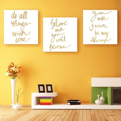 Letters Canvas Wall Art (Photo 7 of 15)