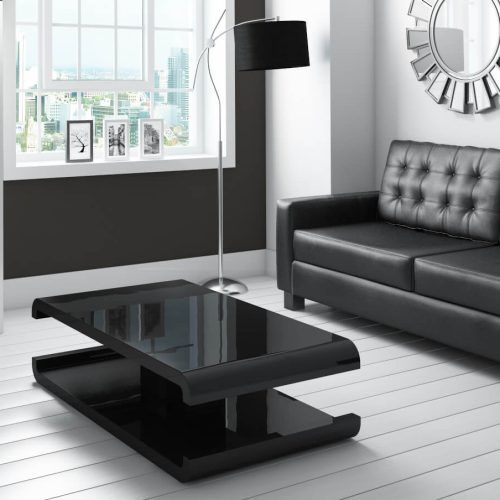 High Gloss Black Coffee Tables (Photo 6 of 20)
