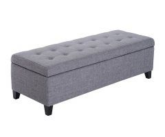 20 Inspirations Fabric Tufted Storage Ottomans