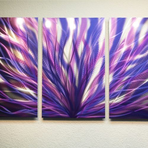 Dark Purple Abstract Wall Art (Photo 5 of 20)