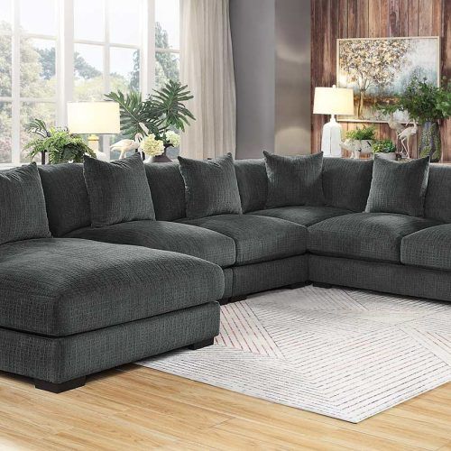 Dark Grey Polyester Sofa Couches (Photo 1 of 20)