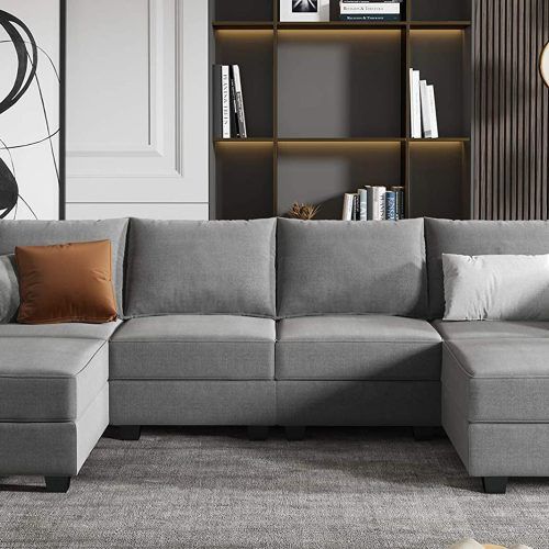 Modern U-Shaped Sectional Couch Sets (Photo 17 of 20)