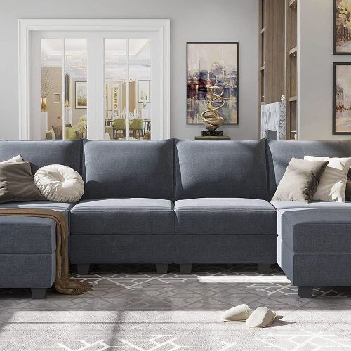 Sofas In Bluish Grey (Photo 6 of 20)