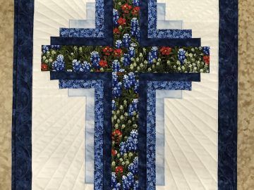 Blended Fabric Old Rugged Cross Wall Hangings