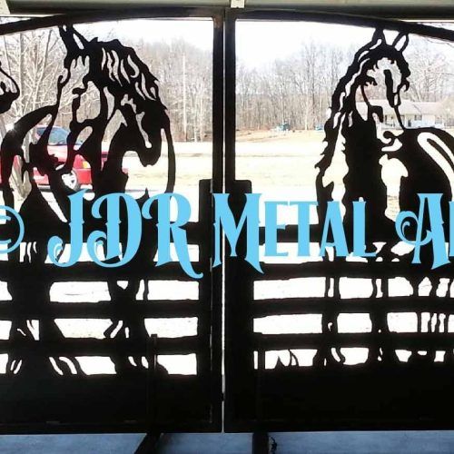 Western Metal Art Silhouettes (Photo 17 of 30)