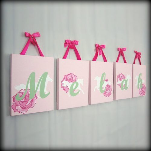 Baby Names Canvas Wall Art (Photo 1 of 15)