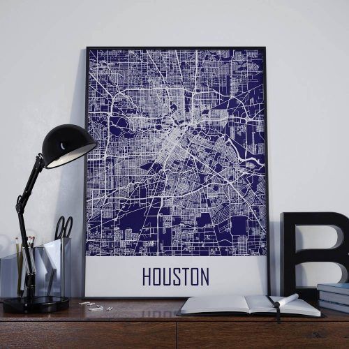 Houston Map Wall Art (Photo 3 of 20)