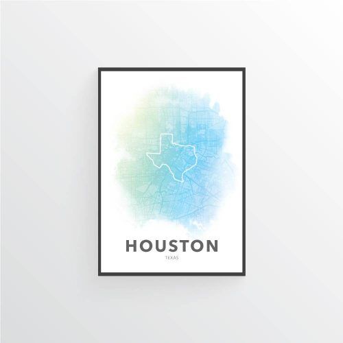 Houston Map Wall Art (Photo 18 of 20)
