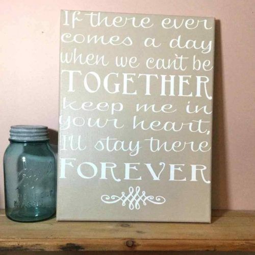 Diy Canvas Wall Art Quotes (Photo 2 of 20)
