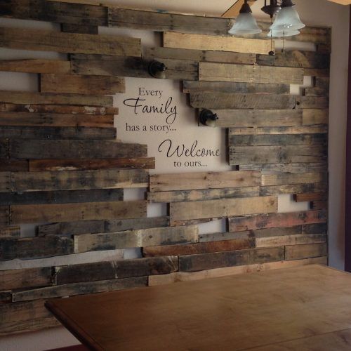Wall Accents With Pallets (Photo 9 of 15)