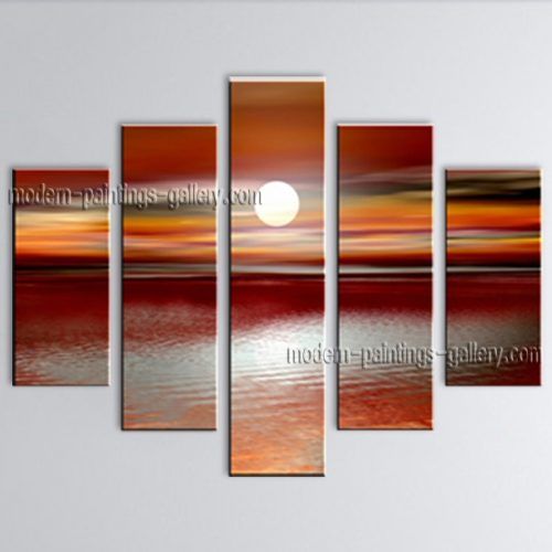 Modern Abstract Huge Oil Painting Wall Art (Photo 1 of 20)