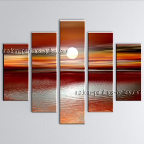 Modern Abstract Oil Painting Wall Art (Photo 14 of 20)
