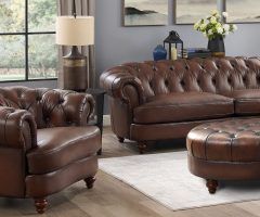 20 Best Collection of Sofas with Ottomans in Brown