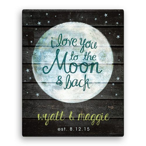 I Love You To The Moon And Back Wall Art (Photo 10 of 20)