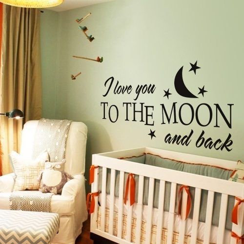 I Love You To The Moon And Back Wall Art (Photo 3 of 20)