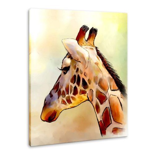 Giraffe Canvas Wall Art (Photo 8 of 15)