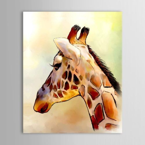 Giraffe Canvas Wall Art (Photo 3 of 15)